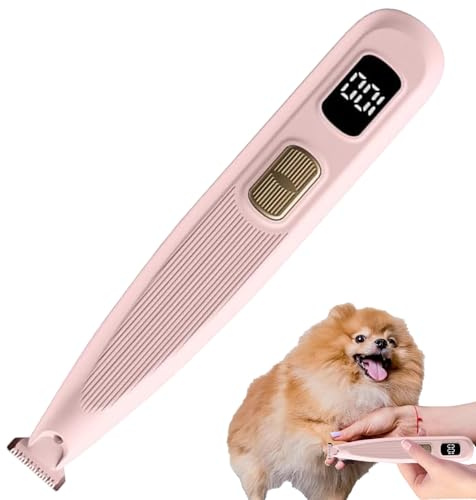 Cortapelos para perros Pantalla LCD, 2 velocidades, recargable