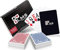 LM$ Pokerkarten Plastik Profi mit Cut Card - [2 x] hochwertige Pokerkarten 54 Blatt - wasserfeste und stabile Spielkarten im Doppelpack – Plastikkarten mit Jumbo Index (2 Eckzeichen/klassisch)…