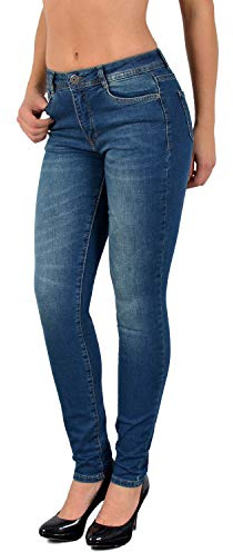 ESRA Jeans Femme Skinny Jean Femmes Pantalon en Jean Taille Basse S100