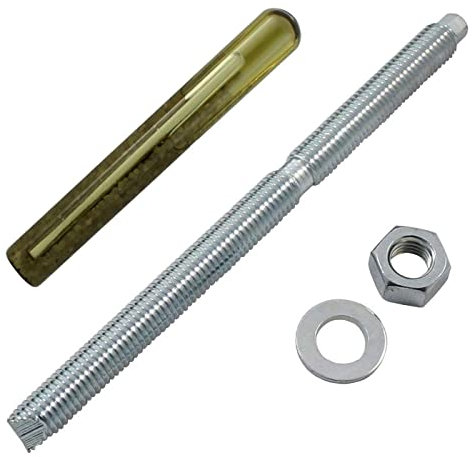 Lumonic tige d'ancrage + cartouche d'ancrage M12 x 160 Galvanisé I Pour utilisation comme cheville métallique I Pour différents types de montages trav