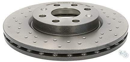 2x BREMSSCHEIBE BREMBO XTRA LINE GELOCHT/INNENBEL Ø 257 MM VORNE Vorne von Brembo (Set09.5843.3X) Bremsanlage Bremsscheibenset, Scheibenbremse, Satz, Bremsscheibensatz