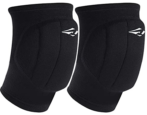 Rawxy Volleyball Knee Pads with High Protective Low-Profile Soft Padding, Dance Riding Protection for Junior Youth Adult (XL)