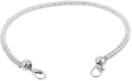 TOPPERFUN Taschenkette, 34cm Strass Taschenkette, Taschenkette, Umhängetasche Ersatzkette, vielseitige Handtaschenkette, Umhängetasche Handtasche Geldbörse Kettenriemen