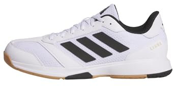 adidas Herren Ligra 8 Mens Indoor Shoes Schuhe, Cloud White/Core Black/Cloud White, 42 EU