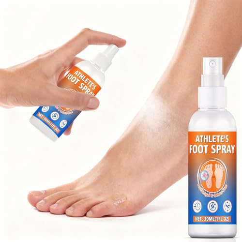 Spray antifungino per piedi, 120 ml, trattamento piedi da atleta, sollievo puzzolente, controllo degli odori e disinfettante per scarpe