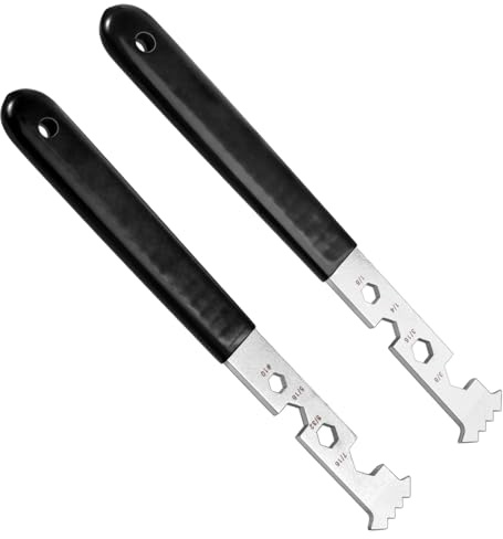 INJOYTEC Strumento di rimozione della finitrice, estrattore per finitrici con raschietto a doppio giunto con raschietto per giunti micro denti con slot per presa per giardino, prato, cortile, patio