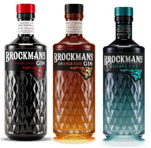 Brockmans Premium Gin Kit 3 Bottiglie Degustazione - Intensely Smooth - Agave Cut - Orange Kiss -