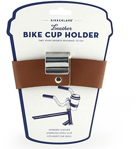 Kikkerland Leder Kaffeehalter fürs Fahrrad Leder Kaffeehalter fürs Fahrrad, braun, S, M, L, BB48