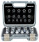 16tlg. XZN Torx Zoll Vielzahn Nüsse 8-24mm 12-Kant Steckschlüssel Nuß Satz Stecknuß Außen