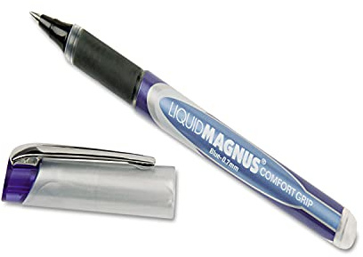 AbilityOne - Liquid Magnus Comfort Grip Roller Ball Pen - 0.7mm, Blue Ink 7520-01-587-7787, 7520-01-587-7787