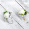 BBAOO 2 Stücke Rose Boutonniere, Blume Handgelenk Corsage, Boutonniere Braut, Boutonniere Bräutigam, für Hochzeiten, Tänze, Bankette, Jubiläen