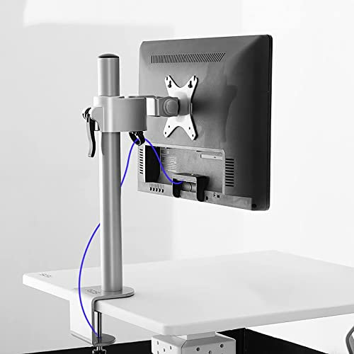 GUODDM Soporte de Monitor, Brazo de Monitor de Altura Ajustable para Pantalla de computadora Curva Plana de hasta 32 Pulgadas, Soporte de Monitor Compatible con VESA de 75x75 y 100x100mm