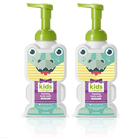 Babyganics Foaming Body Wash, Berry Berry, Tear-Free, 14 Fl Oz (Pack of 2)