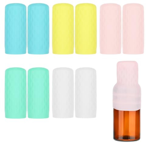 Qianyu Confezione da 10 manicotti elastici a prova di perdite, accessori da viaggio in silicone a prova di perdite, riutilizzabili, accessori da viaggio per donne e uomini, adatti alla maggior parte