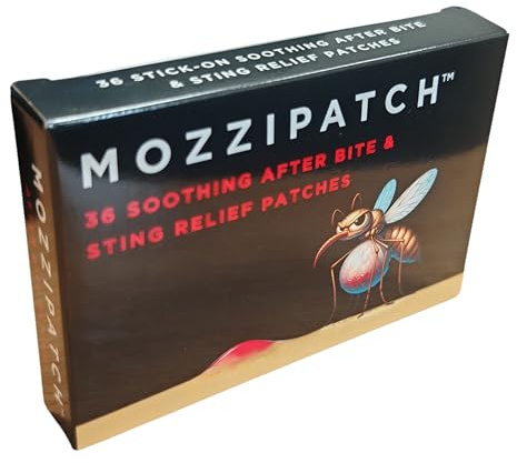 Mozzipatch Insect Bite Relief Patches, 36 Count - Soothing Relief for Arms, Legs, Hands, Feet