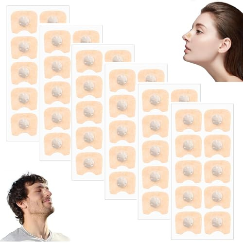 Magnetic Nose Strip,60 Pcs Magnetic Nasal Strips Nasal Strips Anti Snoring Sleep Nasal Strips Anti-Snoring Magnetic Nose Clip for Home,Travel,Hotel,Business Trip,Cars,Men&Women