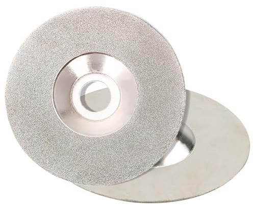 1 disco diamantato da taglio da 125 mm - Mola abrasiva elettrolitica for vetro, ceramica e giada - Foro da 22,23 mm