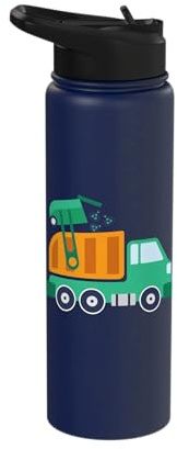 Rubbish Truck Waste Recycling Bin Earth Day Stainless Steel Insulated Water Bottle