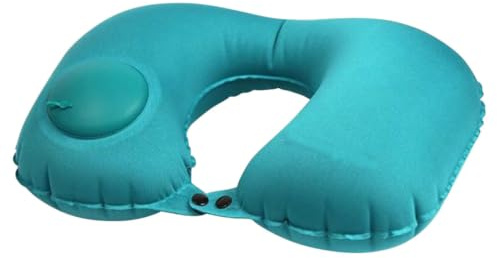 GETAJGHSD 2 Piezas Almohada de Viaje Cuello Inflador Automático