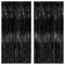 KatchOn, Halloween Lametta Vorhänge Schwarz - 2.5mx1m, 2 Stück, Folien-luftschlangen In Schwarz | Schwarzer Vorhang Halloween für Halloween Deko | Schwarzer Hintergrund, Halloween Geburtstagsdeko