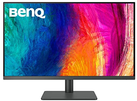 BenQ PD3205U Mac-Ready Monitor 32 4K UHD 99% Rec.709 & sRGB, IPS, DeltaE ≤3, ICC Sync, Calibration Report, AQCOLOR, Uniformity HotKey Puck Ergonomic DisplayPort, USB-C (90W), USB Hub