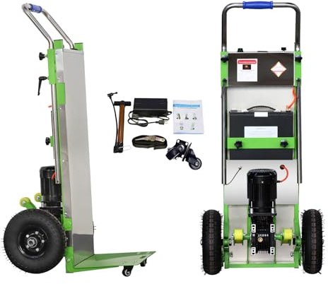 RXFSP 880lb Electric Stair Climbing Hand Trucks Also Suitable for Curved Stairs, Heavy Duty Stair Climbing Dolly Up and Down Stairs Effortless