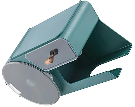 Toilet Tissue Holder Paper roll Toilet Tissue Holder Tissue Storage Shelf Bathroom Wall Toilet Napkin Storage Organizer Towel Storage Rack roll Holder Corner The Hips White/502 (Color : Green, Size