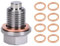 WIYETY Tornillo de drenaje de aceite magnético M14 x 1,5: junta magnética, tuerca de drenaje del cárter de aceite con 8 arandelas, tornillo magnético para cárter de aceite, tornillo de cárter de