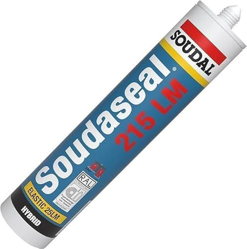 Soudaseal 215LM Hybrid Polymer Facade Silicone Sealant Home DIY Cartridge Hybrid Polymer Low Modulus Sealant Suitable for Constructions and Industrial Applications 290ml (Brown)
