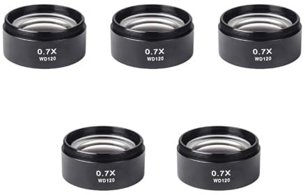 WD120 0,7X Barlow-lins ersätter trinokulärt stereomikroskop hjälpobjektiv 48 mm gängmikroskop tillbehör objektiv för stereomikroskop trinokulärt mikroskop