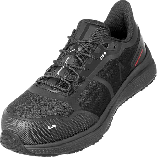 ACE Constructor S1-P Scarpe da lavoro - leggere, antiscivolo e comode - Scarpe di sicurezza per donna e uomo - Nero - 42