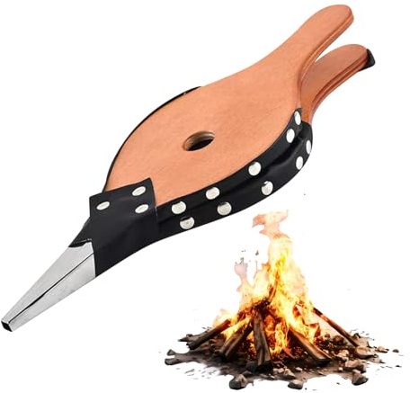 Fireplace Blower - Wood Fire Bellows for Outdoor BBQ | Cooking Fan Portable Fireplace Tools for Outdoor Grilling BBQ Backpacking Backyard Indoor Party Travel Picnic Trip
