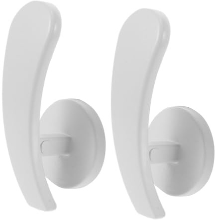 TOYZFRIENDY 2 Piezas Ganchos de Cortina de Aleación de Aluminio Soportes de Pared para Cortinas y Visillos Diseño Clásico y Elegante Fáciles de Instalar Dormitorios y Salas