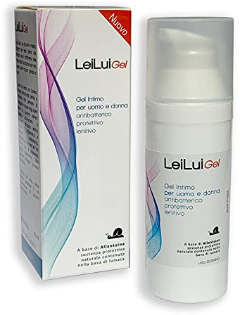 LeiLuiGel Gel anti candida disinfettante antibatterico 50 ml - Gel per candidosi, prurito intimo, secchezza vaginale, ragadi anali