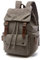 Rufun Leinwand Rucksack Jahrgang für Laptop Tagesrucksack Wandern Reisen Große Kapazität Tasche Unisex (Grau)