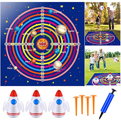 4 in 1 Giochi Da Esterno - Include Scatola Colorata, Staffetta a Gambe Legate, Corsa a 3 Gambe E Con L’uovo E Cucchiaio Lancio Del Sacco Di Fagioli, Compleanni, Giardino Festa, Giornate Sportive