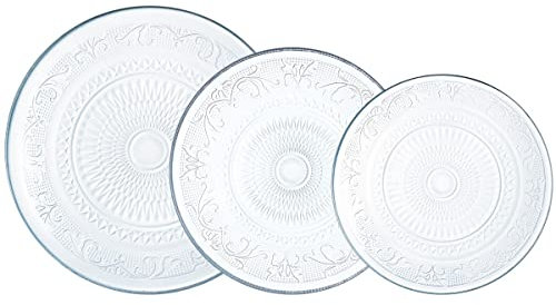 Luminarc SIXTINE Vajilla Vidrio 18 Piezas 6 Personas, Color Transparente, 9423979