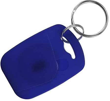 sourcing map 10er Stück RFID Karten IC ID Proximity Schlüsselanhänger Nur Lesen, Dual Frequenz 125 kHz 13,56 MHz Token Tag für Türzugangskontrolle Blau