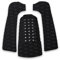 VGEBY Surfboard Pad, 3-teiliges Surfboard Anti-Rutsch-Traktionspad Tailpad Deck Grip Front Deck Pads für Surfbretter Surfen oder Skimboarding(Schwarz) Skimboard