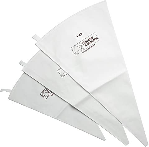 3 sacchetti per tubazioni riutilizzabili per glassa, in cotone, per pasticceria, fai da te, decorazione di torte, torte, biscotti