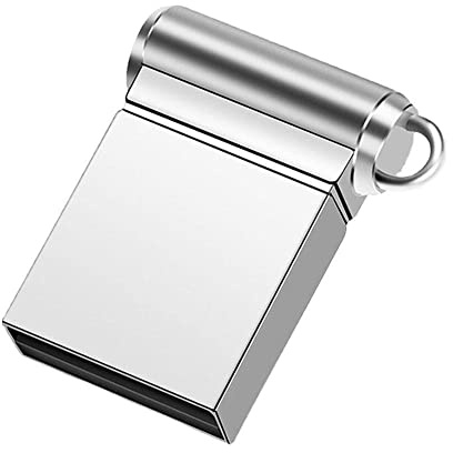 ZIRYXQ Mini unidades flash USB portátiles unidad de metal 64 GB Business Memory Stick Dispositivos U libres llavero disco de almacenamiento Pendrive Plata