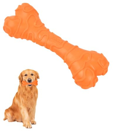 YILANJIN Knochen Geformt Kauspielzeug, Hundespielzeug Intelligenz, Hundespielzeug aus Gummi, Interaktives Hundespielzeug, Hundespielzeug für Zahnreinigung, Hundezahnbürste für Kleine, Große, 13cm