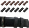 XiyaxiVici 12 Stück Lederschlaufenhalter Gürtelschlaufe Keeper Gürtelschnalle Leder Gürtel Schleife für Gürtelbefestigung Herren Gürtelschnalle Zubehör Innendurchmesser 4 cm 2 Farben
