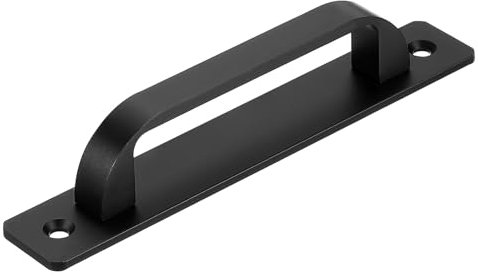 QUARKZMAN 1 Pz Maniglia per Porta a Battente, Maniglie per Porta da 5,79 Pollici, Maniglia per Cancello Patio per Armadio Garage Porta Scorrevole Armadio Cassetto Capanno, Nero
