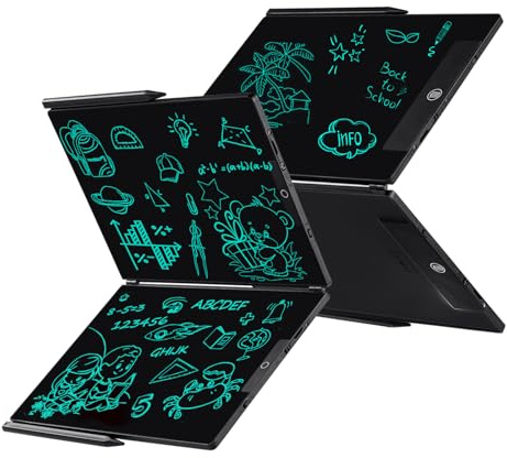 Czemo LCD Tablette Ecriture Adulte 14.3 Pouces,Réutilisables Tablette D'écriture LCD Adulte Bloc Note LCD Ardoise Electronique pour Bureau, Salle de Classe, Mémo, Notes, Croquis