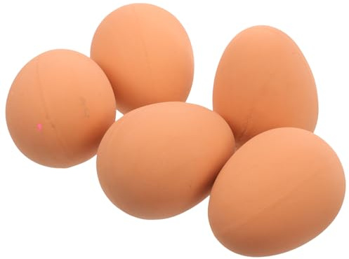 ibasenice 5pcs Bouncy Dog Egg for Small and Puppies Interactive Rubber Pet Balls for Play Exercise and Agility Training Enrichment to Stop Boredom