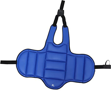 Holibanna Thickened Thai Boxing Chest Guard for Kickboxing Training Elastic Pressure Body Protector Vest for Men and Women Comfortable Friction Chest Protector for Martial Arts Practice
