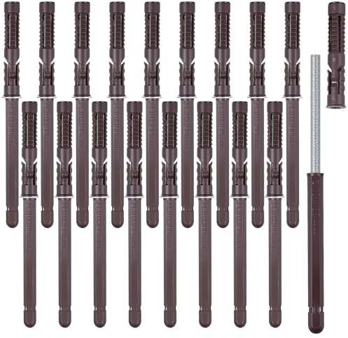 18 Pcs Soporte Estanteria Pared, soporte baldas pareds, soportes flotantes para estantes, soportes estanterias pared invisibles, ajustables y personalizados, tornillos Design, 109 kg, Ø10 x 100 mm
