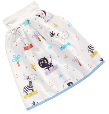 Veemoon Falda de Pañal para Bebés de Algodón, Pantalones de Entrenamiento Lavables y Protectores, Tamaño 35x17cm, Ropa Reutilizable para Bebés