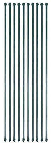 vidaXL 10x Pali da Giardino in Metallo 1,5m Verde Palizzata Recinto Recinzione